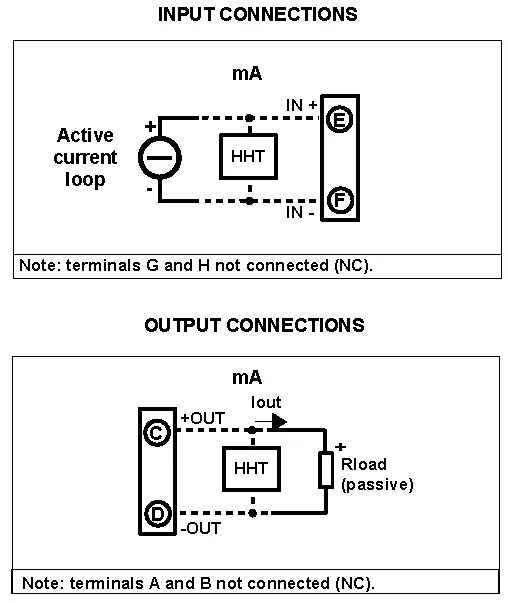 Hart Signal Isolator wiring Diagram.