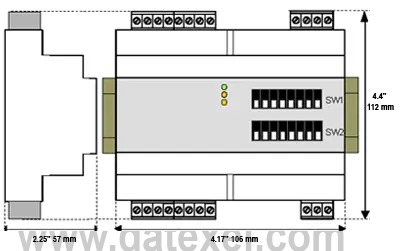 Dimensions of DAT10024