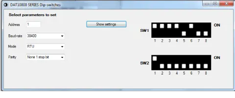 DIP Switch wizard for DAT10024