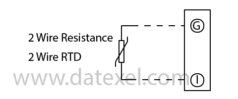 DAT5024P 2 Wire RTD and Resistance input.