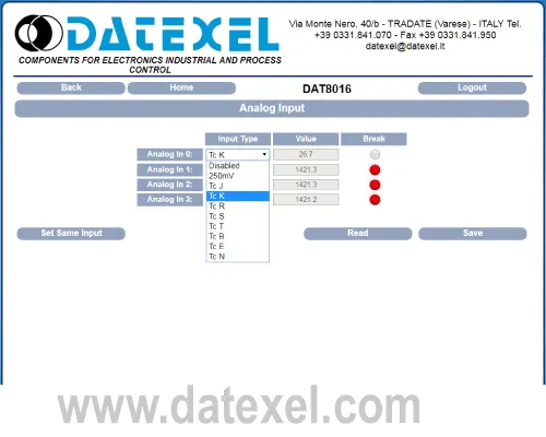 Selecting the correct thermocouple