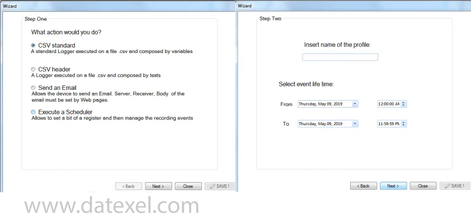 Step 1 setting the CSV file.