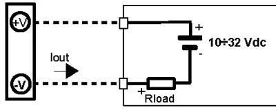 Head Mounted Temperature Transmitter 2 wire power supply Wiring Diagram