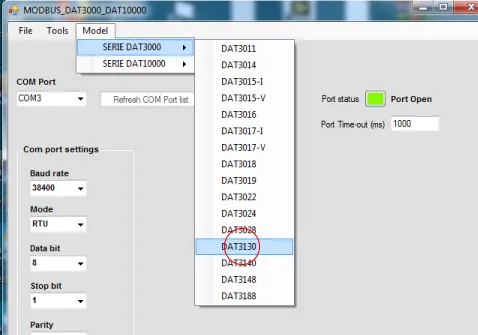 Selecting the Modbus Digital Input Relay Output Module.