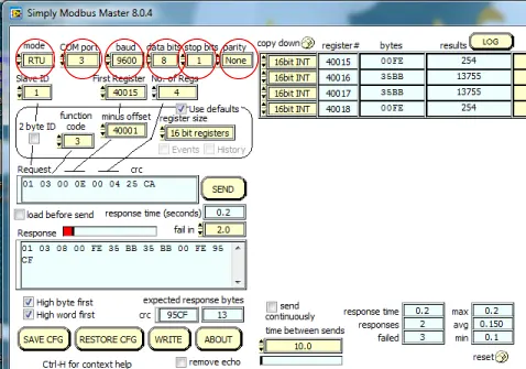 Setting up Simply Modbus Communication port.